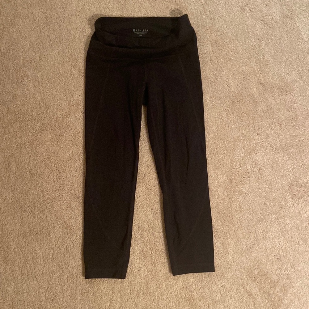 Extra small black athleta cropped leggings